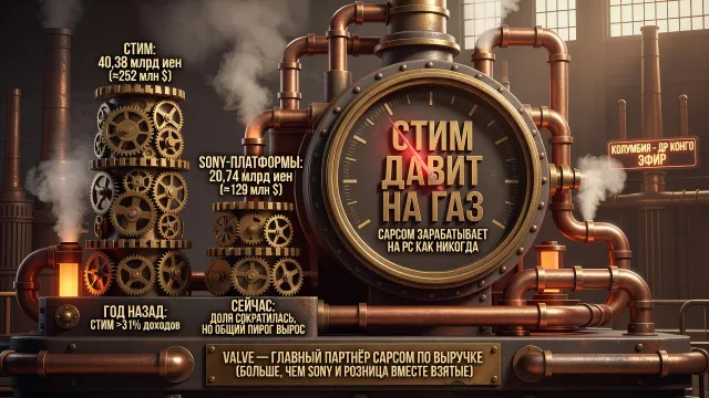 Steam давит на газ. Capcom зарабатывает на PC как никогда